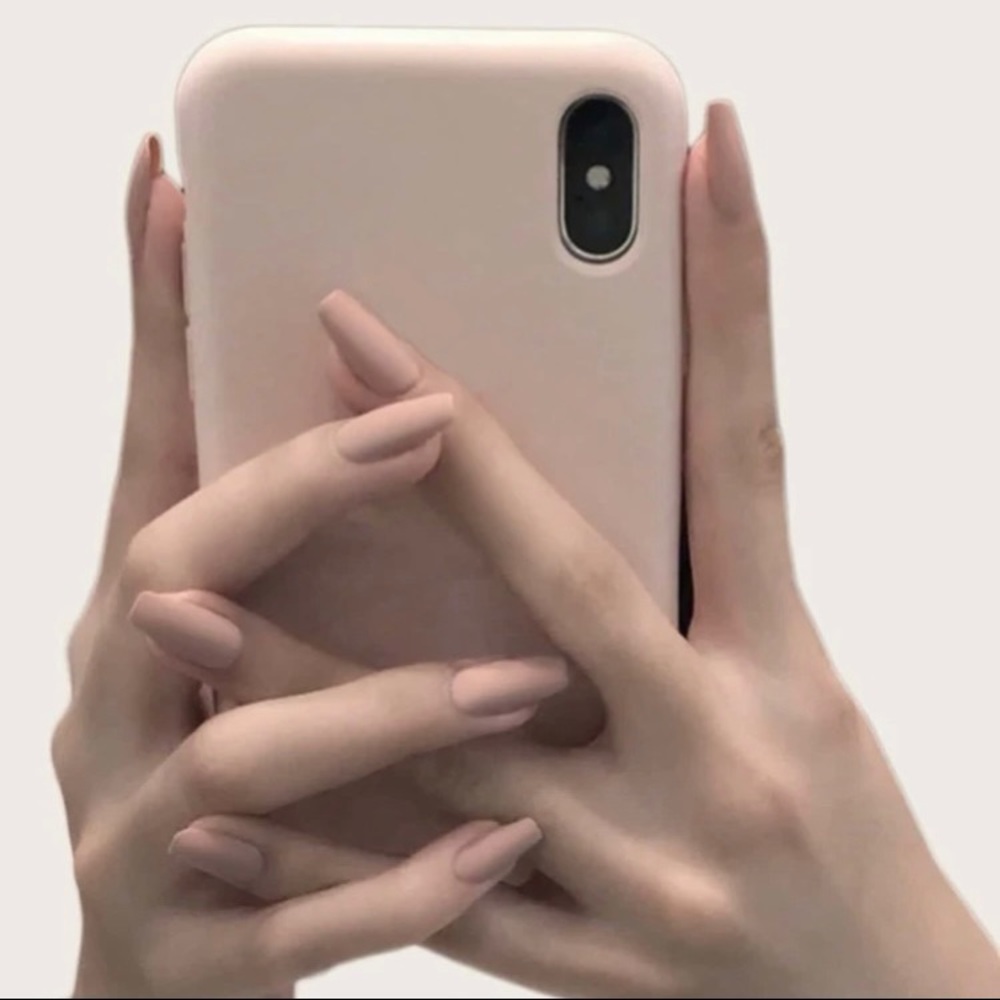 4/$20 nude coloured press on nails